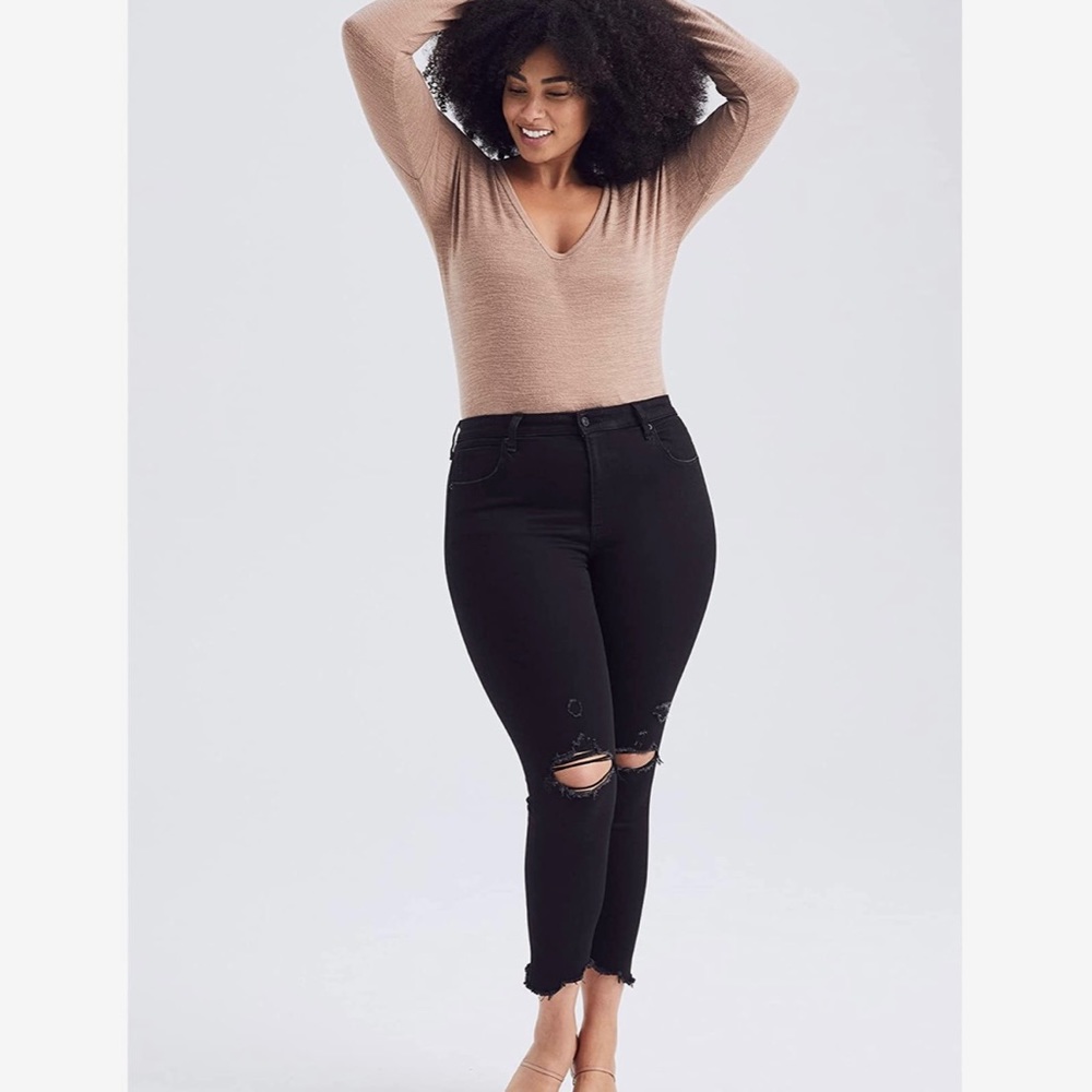 Abercrombie & Fitch Curve Love High Rise Skinny Ankle Jeans